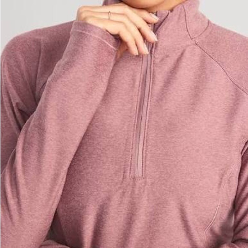 Cloud Comfy Quarter-Zip Woodrose Pullover